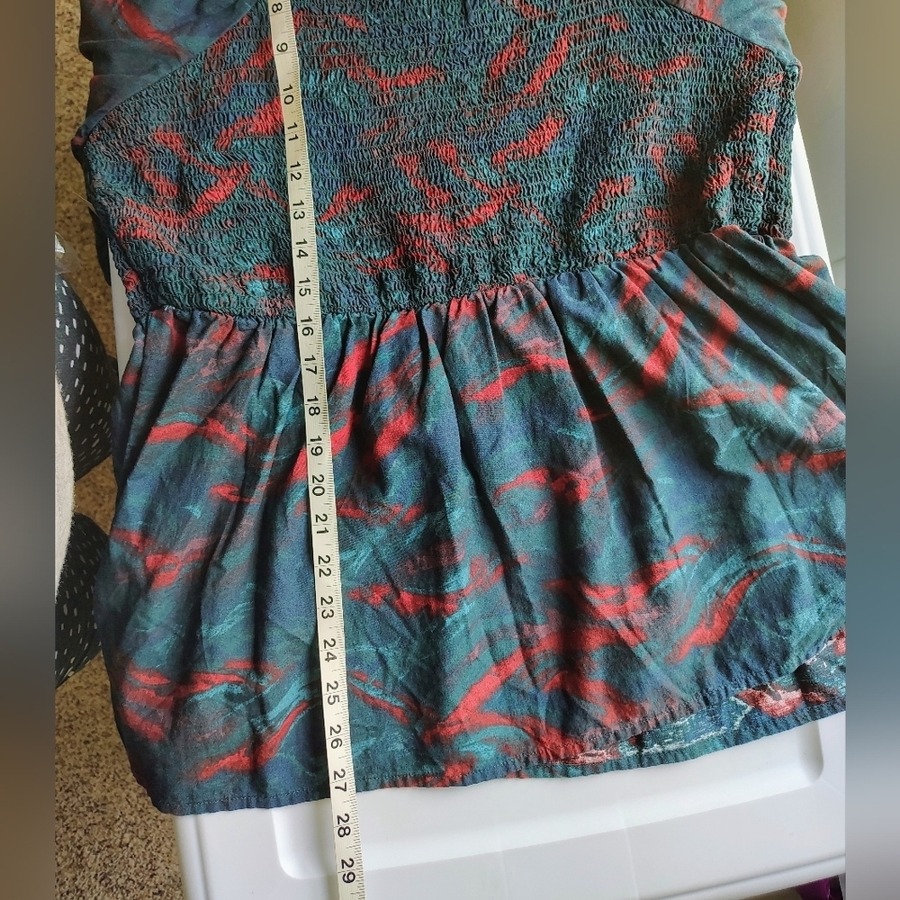 NWT Terra & Sky women's smock top, flared sleeves, cotton, plus sz 1X. - Picture 13 of 16